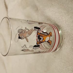 Vintage 1983 Seoul Olympics Hodori Mascot Beer Glass 4.5"